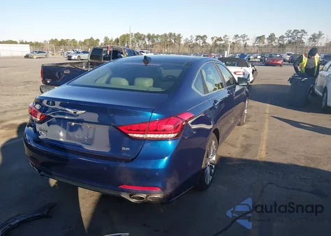 2017 Genesis G80 5.0 Ultimate z USA, uszkodzony, nr VIN KMHGN4JF9HU182744